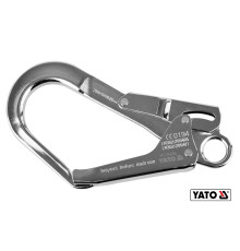 Карабін сталевий, автозамикний YATO з розводом- 54 мм, l= 220 мм [30]