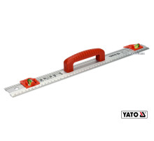 Линейка алюминиевая с ручкой YATO: 1000 x 59 x 2 мм, 2 капсулы [8/32]