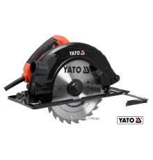Пила дискова мережева YATO : P= 2.8 кВт, диск Ø=235x25.4x3 мм, кут 0-45°, гл.≤ 85мм [2/24]
