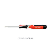 Викрутка плоска прецизійна YATO : шліц SL3 x 50 мм [50/400]