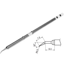 Наконечник для точкової пайки з вклад грілкою YATO заг. l= 155мм, наконеч 7,5+9,3х0,2 мм, тип T12-JL