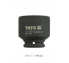 Головка торцевая ударная 6-гранная YATO: квадрат 3/4", М=55 мм, L=74 мм [2/8]