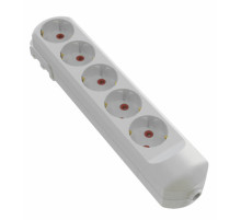 Колодка сетевая VIROK: с 5 гнездами с заземлением