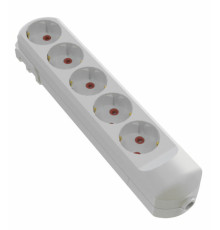 Колодка мережева VIROK: з 5 гніздами із заземленням