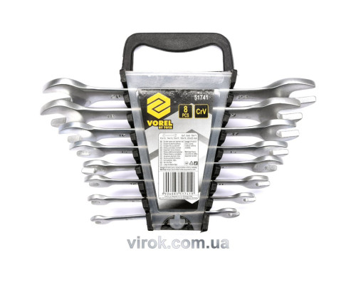 Ключі ріжкові VOREL Cr-V, М 6-22 мм, Набір 8 шт. [4/24]