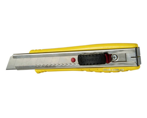 Ніж STANLEY "FatMax" з висувним лезом з відломними сегментами : M= 18 мм, L= 155 мм.