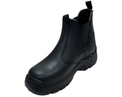 Чоботи низькі робочі з полірованої спилок шкіри YATO CHELSEA розм. 44, чорні з поліуретанов підошвою