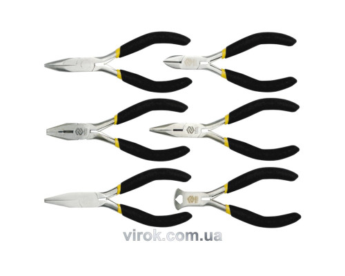 Плоскогубці, щипці, кусачки VOREL міні, l= 125 мм, Набір 6 шт. [4/40]