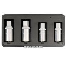 Головки для снятия штифтов YATO, кв. 1/2, M=21мм, 6,8,10,12мм, набор 4шт. [6/24]