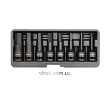 Набор отверточных ударных ударных YATO : HEX M6-M19. 6-гр. квадрат 1/2". 8 Ед. [10]