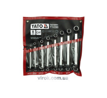 Ключи гнутые - накидные YATO: CrV, М=6х7-20х22 мм, Набор 8шт. [6]