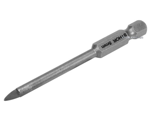 Свердло по склу і кераміці STHOR : YG6X, HEX-1/4", Ø= 5 x 70 мм [125]