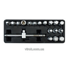 Ключі для зливної пробки YATO на кв. 3/8", кпл. Набір 18 шт., h= 10 мм  [10]