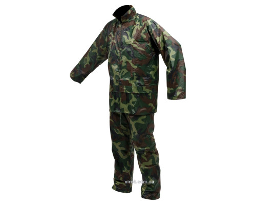 Куртка и брюки водонепроницаемые VOREL цвет "ХАКИ", разм. XXL, 70% - полиэстер, 30% - ПВХ [20]