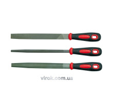 Напильники VOREL : L= 200мм, Набір 3 Шт/Уп. [10/20]