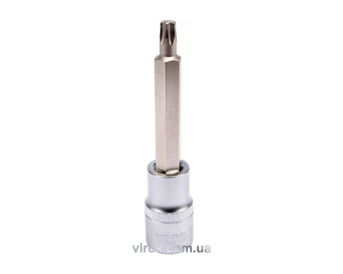 Головка торцевая YATO квадрат 1/2 "TORX" удлиненная Т40, L=100 мм [20/120]