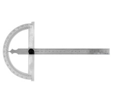 Угломер-транспортир с линейкой YATO; 150 х 250 мм, диапазоны: угол-0-180°, расстояние-0-200 мм [50]