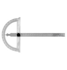 Кутомір- транспортир з лінійкою YATO; 150 х 250 мм, діапазони: кут- 0-180°, відстань- 0-200 мм [50]