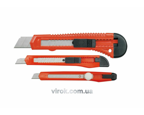 Набір ножів з висувним лезом VOREL, 3 Од. [50/200]
