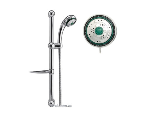 Розприскувач для душа FALA 4 функційний + шланг 1.5 м + тримач [12]