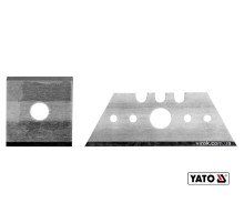 Лезвия сменные к рубанку по г/к плитам YT-76260 YATO: трапеционное - 53х18х32 мм, квадрат - 23мм, 2шт [75]