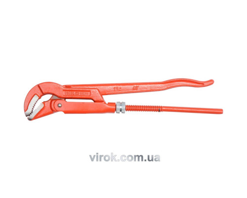 Ключ трубний з карбонової сталі VOREL 1,5", 45° [16]