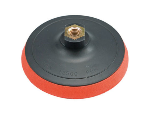 Круг-насадка шліфувальна VOREL з липучкою : Ø=125мм + гайка М14 [25/100]