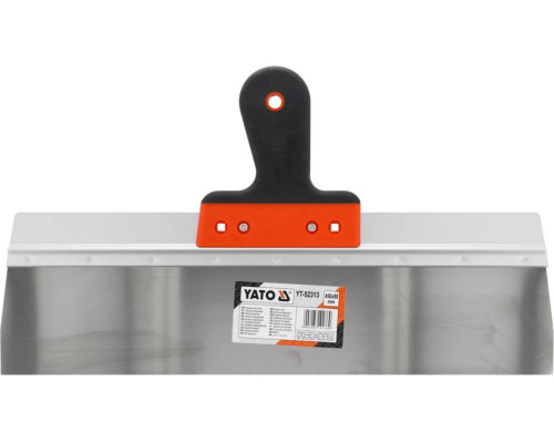 Шпатель фасадний YATO роб. частина- 450х 90мм з нержавіючої сталі, l=250 мм, двокомпонент ручка [10]