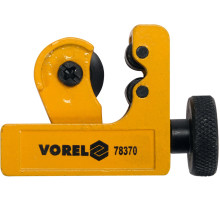 Труборез для труб металлических и полимерных VOREL Ø= 3-22 мм, с 2 ролик. резцами 16х6х5 мм [25/100]