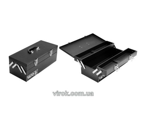 Ящик для інструменту YATO металевий 460х200х180мм [1]