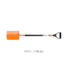 Лопата штикова FLO прямокут. 28х19,5 см з металевим держаком з пластик. захватом [200]