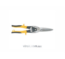 Ножницы по металлу YATO: L= 290 мм, прямые удлиненные, Cr-Mo [6/36]