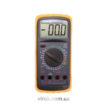 Мультиметр для вимірювання електричних параметрів VOREL : цифровий, висота цифр- 25 мм [20]