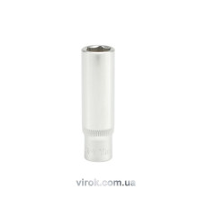 Головка торцева 6-гранна YATO : подовжена, квадрат 1/4", М= 10 мм, L= 50 мм [24/240/480]