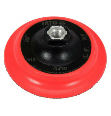 Диск кріпильний опорний з липучкою для полірування YATO Ø= 125мм, t= 20мм з різьбовим кріпленням М14