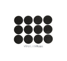 Протектор самоклеючий антиковзкий VOREL : 28мм, набір 12шт. (чорні) [60/720]
