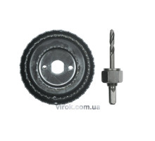 Пилы кольцевые по дереву VOREL + сверло Набор 4шт. Ø-51,76,89мм, h=21мм (хвостовик Ø-6 мм) [12/48]