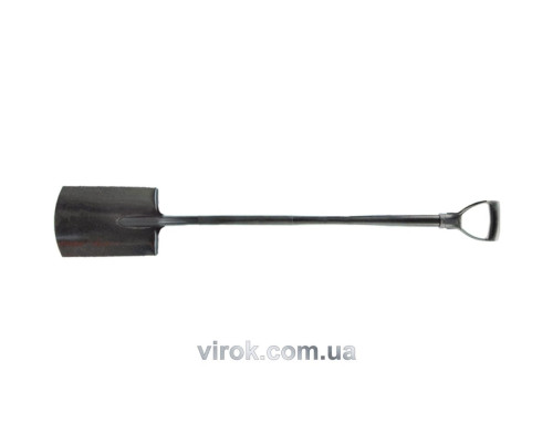 Лопата штыковая FLO прямоугольная с металл. черенком, l= 120 см [140]