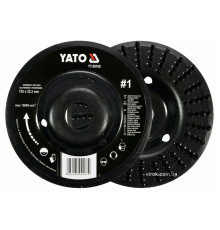 Диск-фреза шліфувальний YATO по дереву, ПВХ, гіпсу; Ø=125/22.2 мм, шорсткість №1 [10]