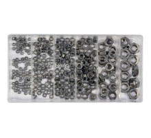 Гайки М3-М10 YATO: нержавеющая, пластиковая коробка; наб. 300 шт. [5/20]