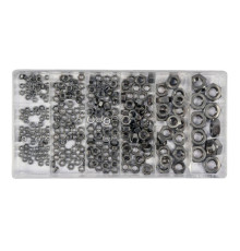 Гайки М3- М10 YATO : нержавіючі, пластикова коробка; наб. 300 шт. [5/20]