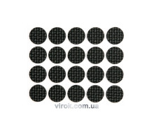 Протектор самоклеючий антиковзкий VOREL Ø= 20 мм, упак. 20 шт.  (чорні) [60/720]