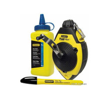 Шнур для разметки STANLEY "FatMax", мел маркировочный и маркер в комплекте