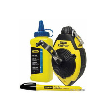 Шнур для розмітки STANLEY "FatMax", крейда маркувальна і маркер в комплекті