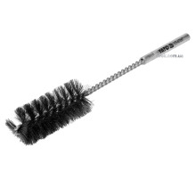 Щітка дротяна з нержавіючої сталі, YATO, циліндрична Ø= 32х65 мм, тримач- Ø= 8 мм, L= 200 мм [10/80]