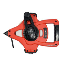 Рулетка геодезическая стекловолоконная YATO : L= 30 м x 15 мм, ручная смотка [10]