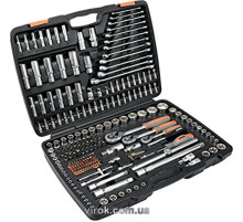 Набір головок торцевих, насадок STHOR : квадрат 1/2", 3/8", 1/4" з інструментами [216 Од.] [1/40]