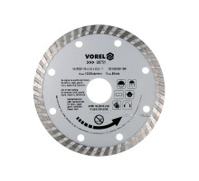 Диск відрізний алмазний VOREL : TURBO Ø= 115 мм [20/200]