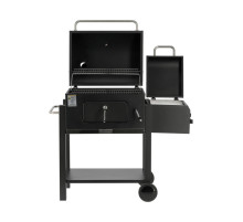 Барбекю вугільний з коптильнею LUND, решітка- 54,5x23,5 см, розмір - 112x62x121 см [1]