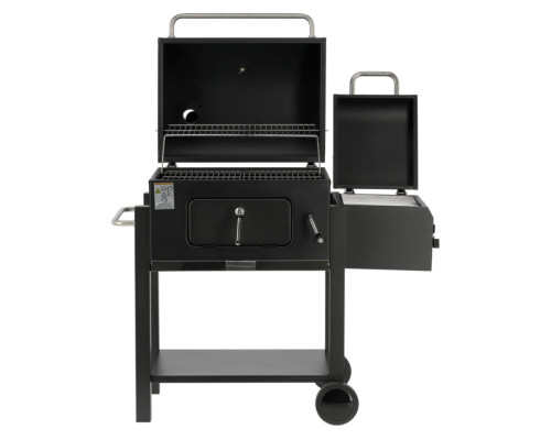 Барбекю вугільний з коптильнею LUND, решітка- 54,5x23,5 см, розмір - 112x62x121 см [1]